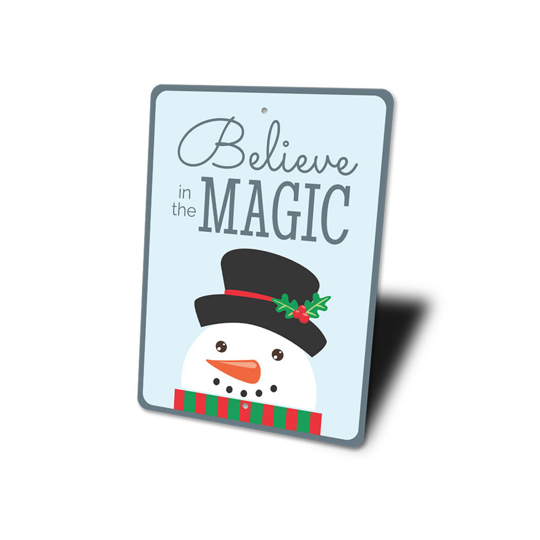 Believe in the Magic Christmas Sign