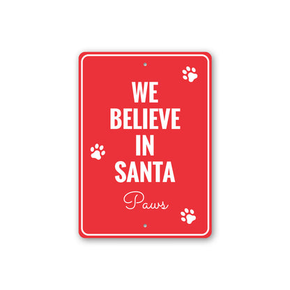 Santa Paws Sign