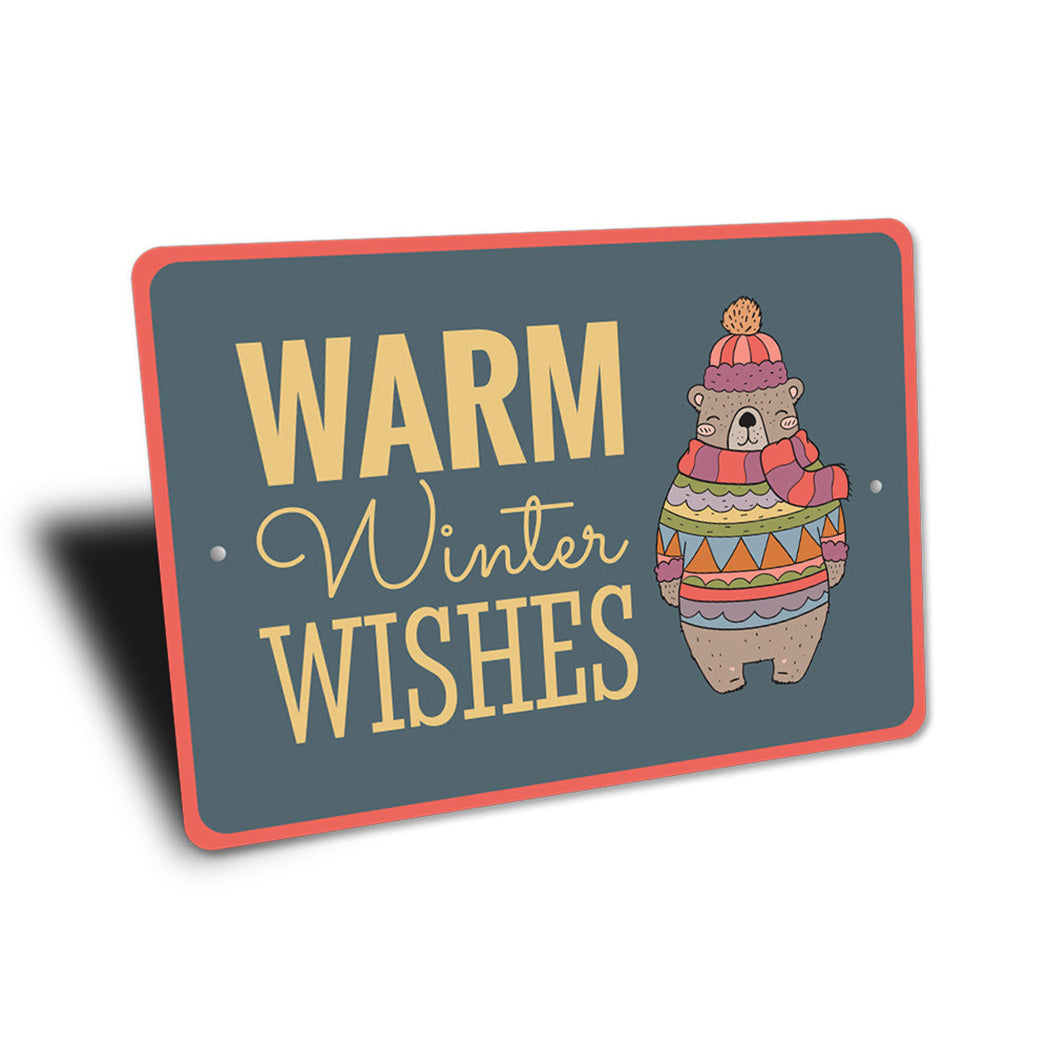 Warm Winter Wishes Sign