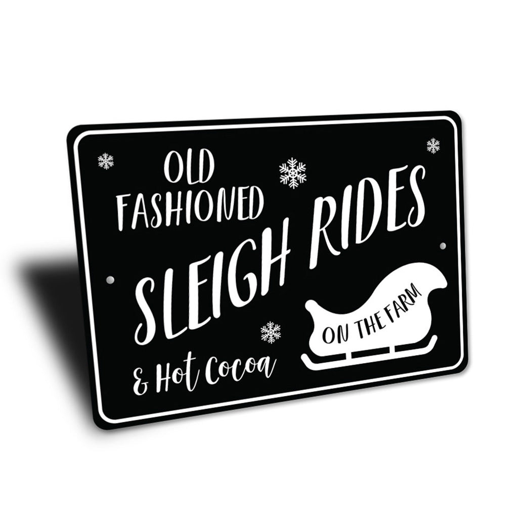 Old Fashioned Sleigh Rides Sign – Lizton Sign Shop Wholesale