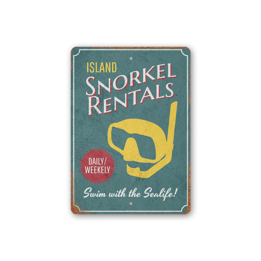 Island Snorkel Rentals Sign