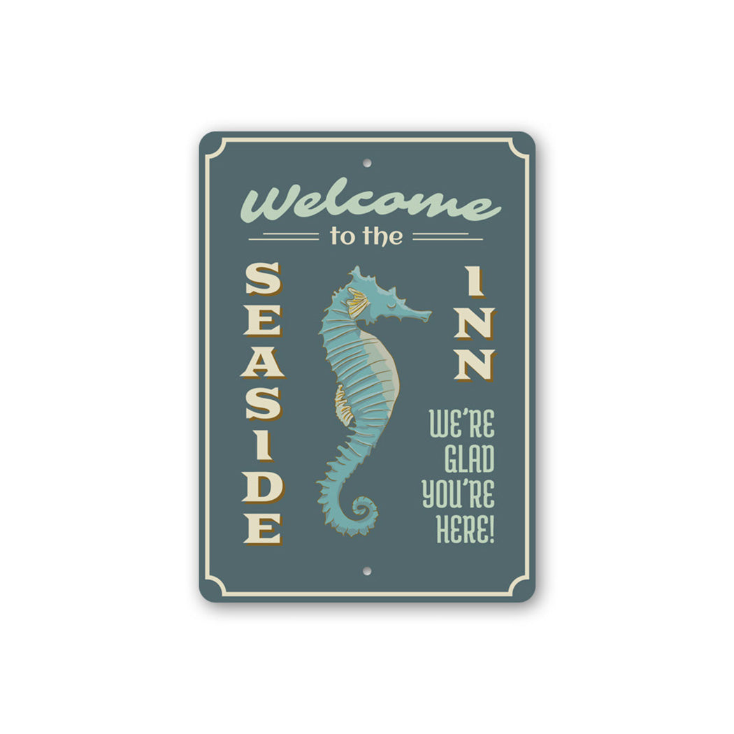 Seaside Inn Welcome Sign