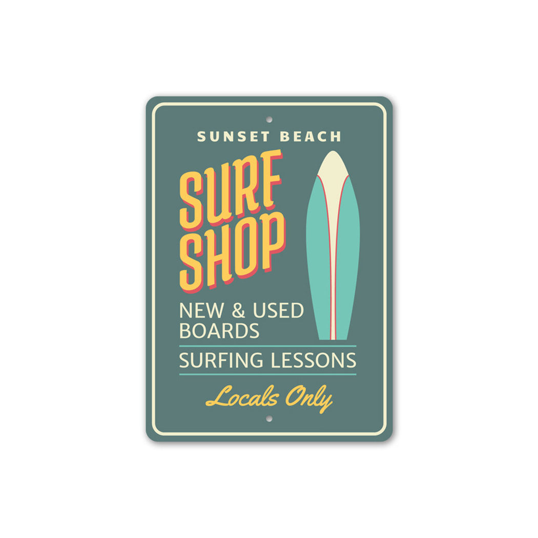 Beach Surf Shop Sign