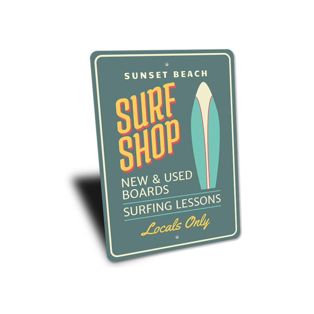 Beach Surf Shop Sign