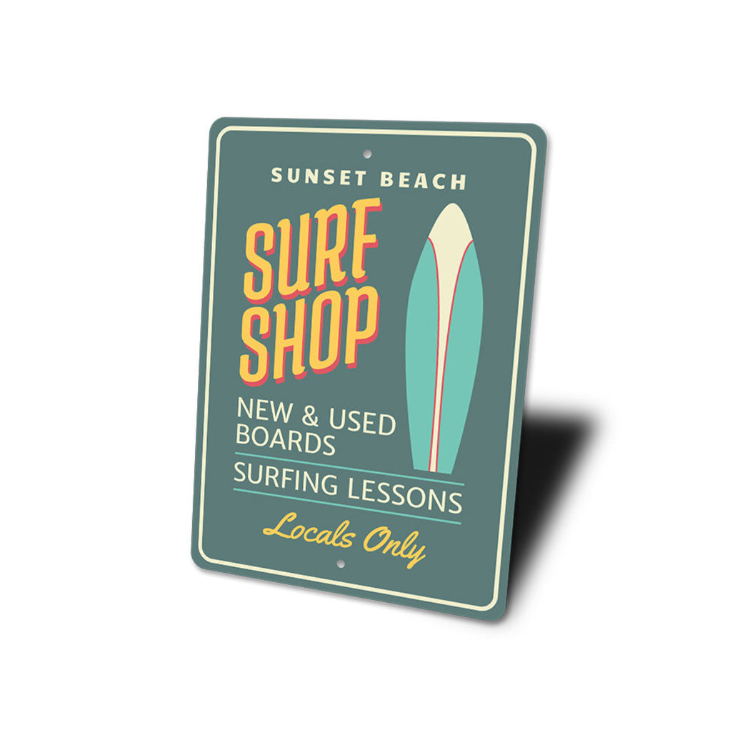 Beach Surf Shop Sign