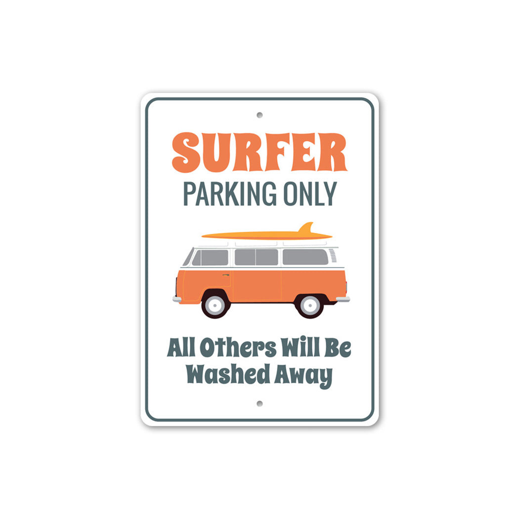 Surfer Van Parking Only Sign