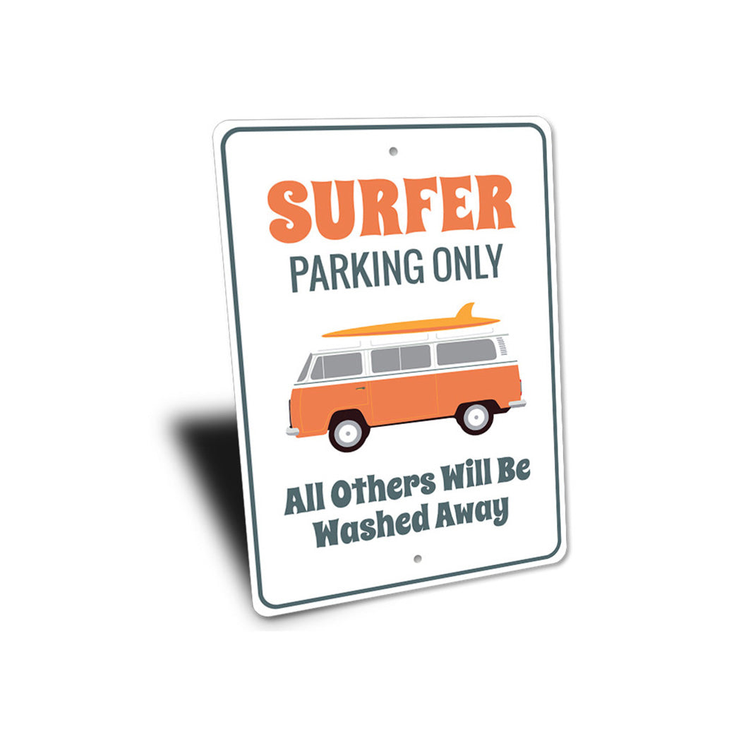 Surfer Van Parking Only Sign