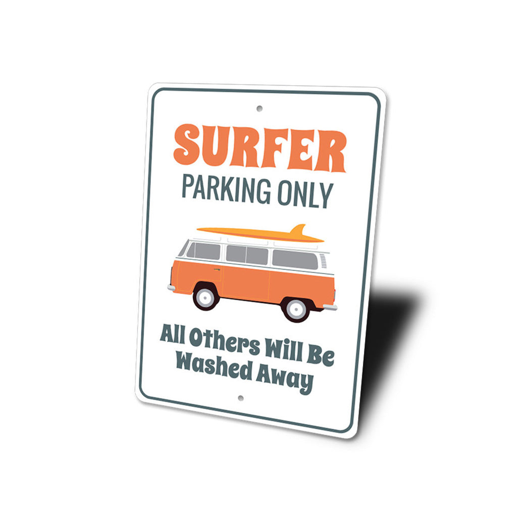 Surfer Van Parking Only Sign