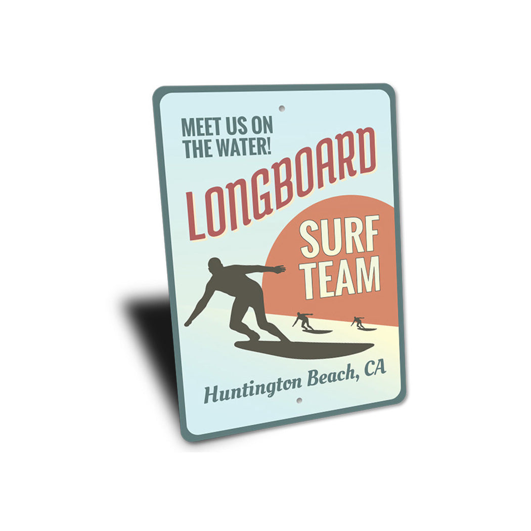 Longboard Surf Team Sign