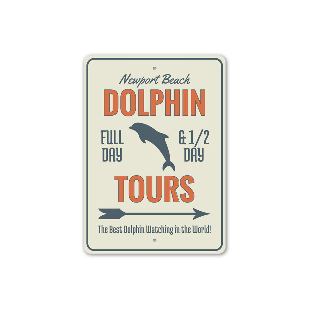 Dolphin Tours Arrow Sign