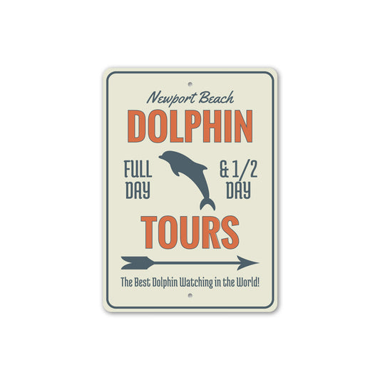 Dolphin Tours Arrow Sign