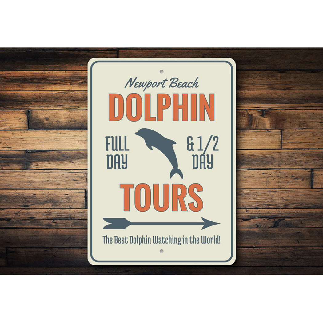 Dolphin Tours Arrow Sign