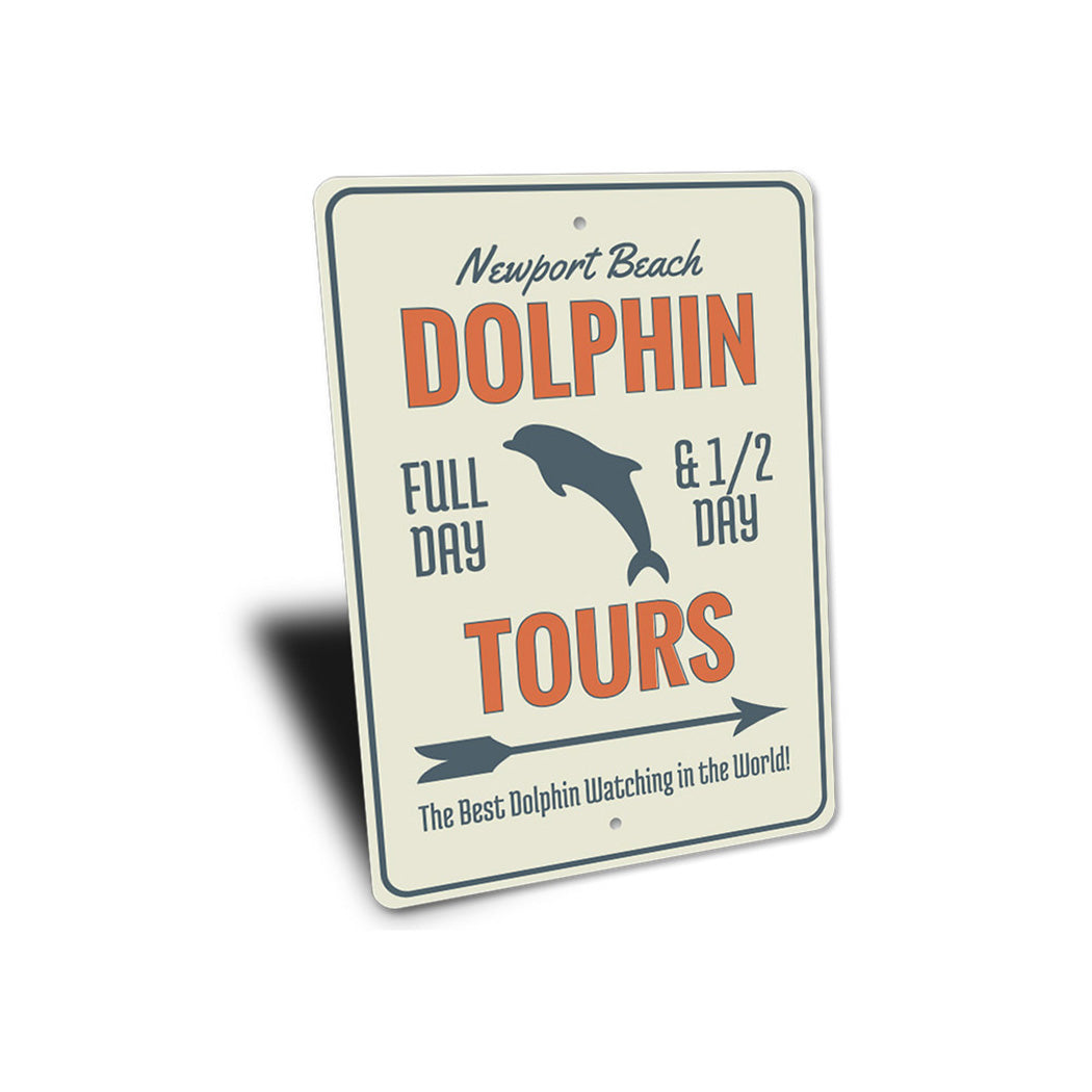 Dolphin Tours Arrow Sign