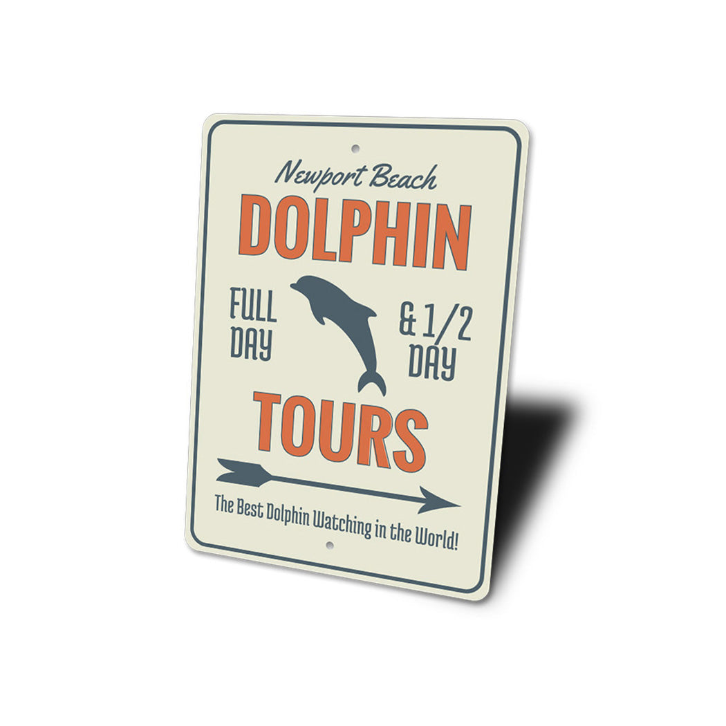 Dolphin Tours Arrow Sign