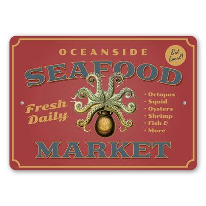 Oceanside Seafood Market Sign