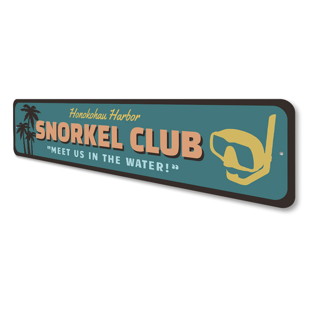 Snorkel Club Sign
