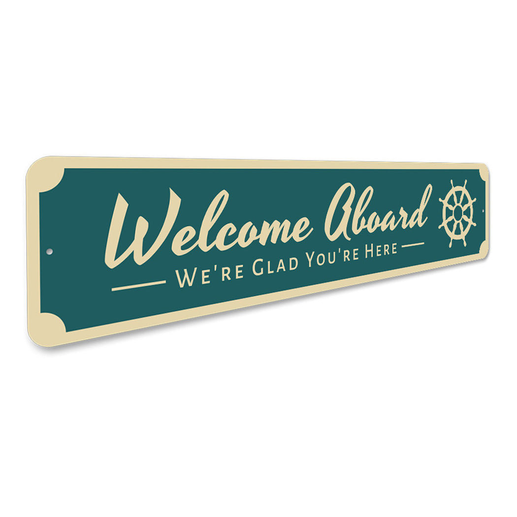 Welcome Aboard Sign