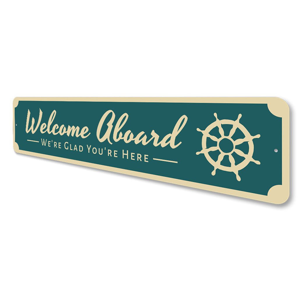 Welcome Aboard Sign