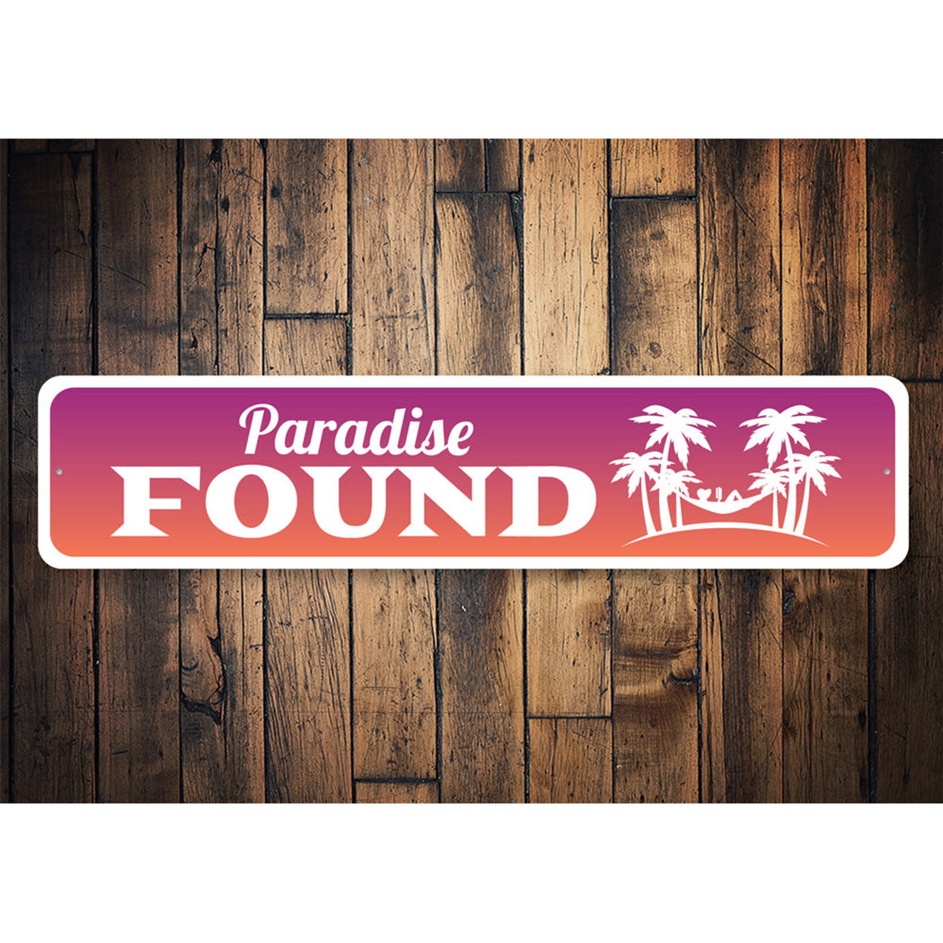 Paradise Found Sign