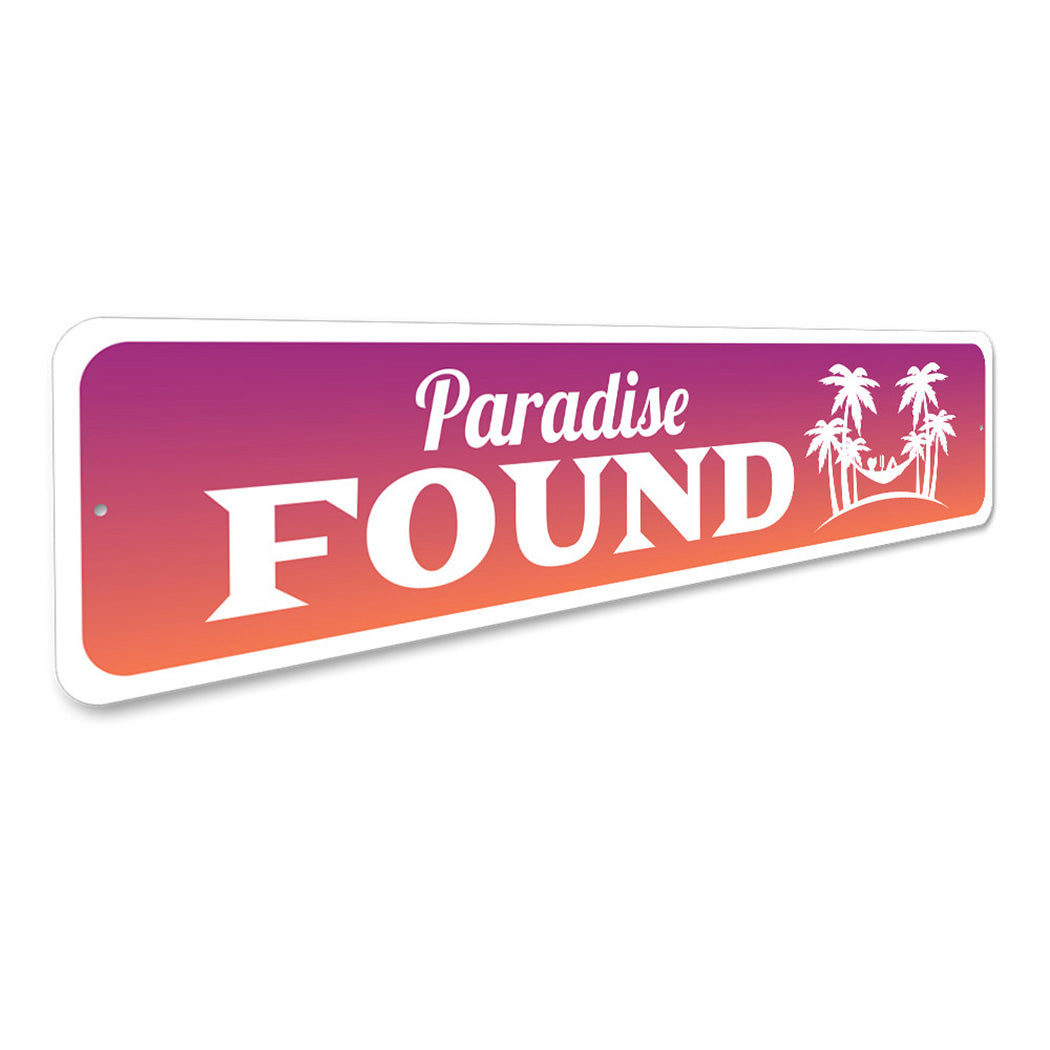 Paradise Found Sign