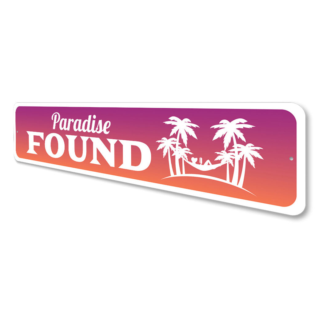 Paradise Found Sign