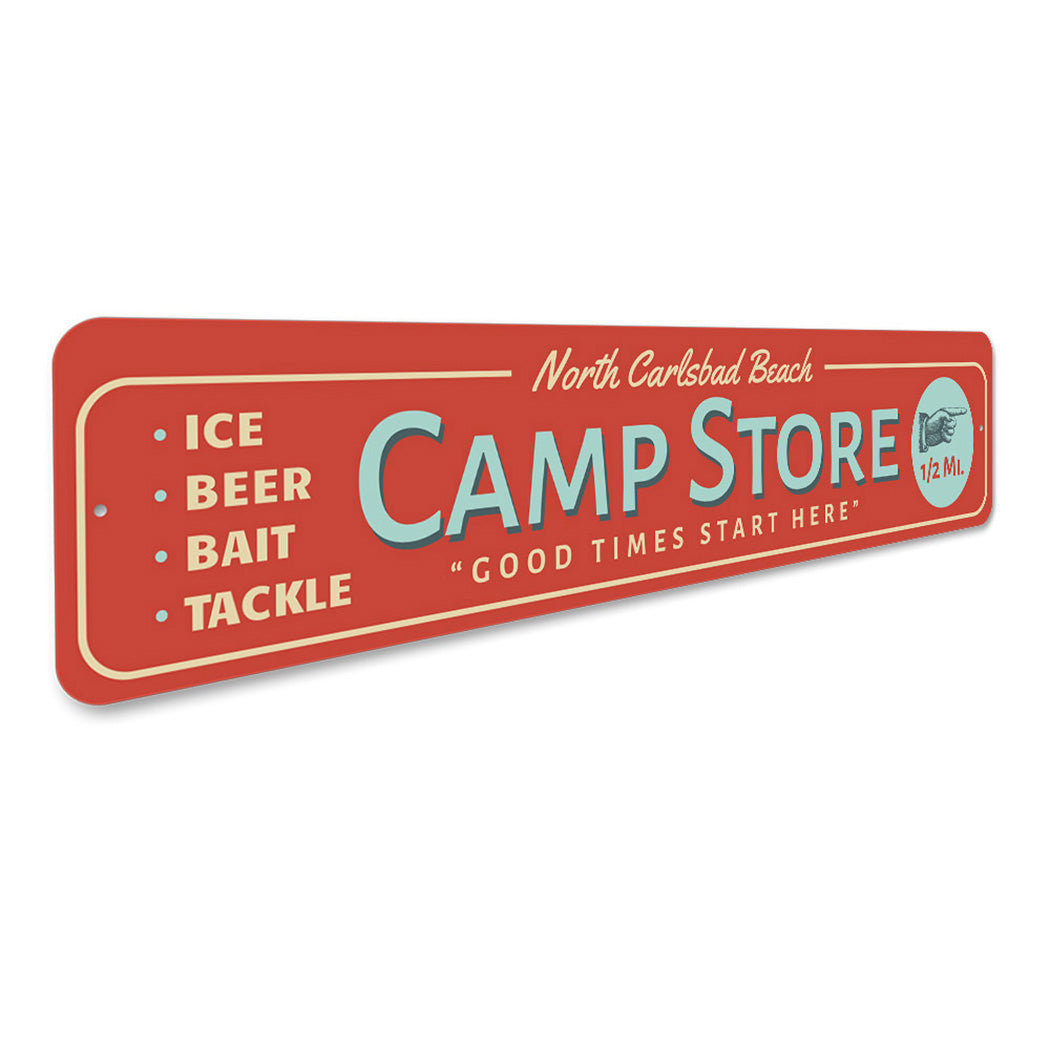 Beach Camp Store Sign