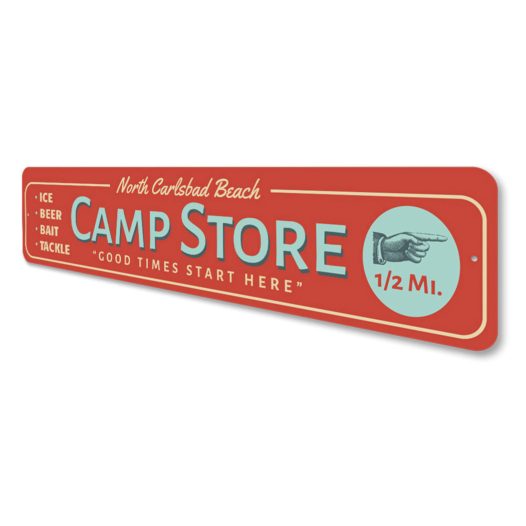 Beach Camp Store Sign