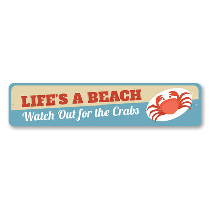 Life's a Beach Metal Sign