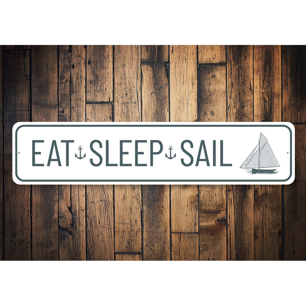 Eat Sleep Sail Sign