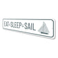 Eat Sleep Sail Sign