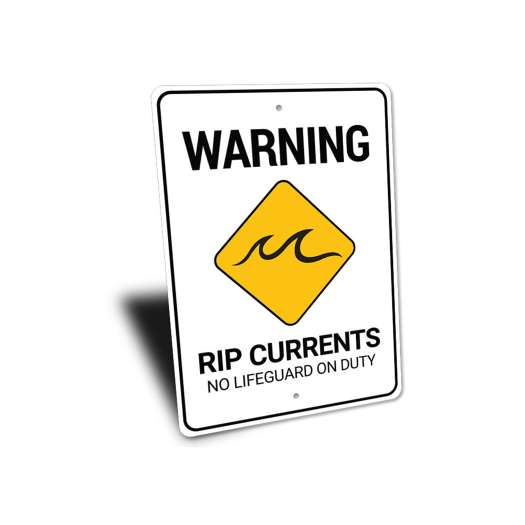 Rip Currents Warning Sign