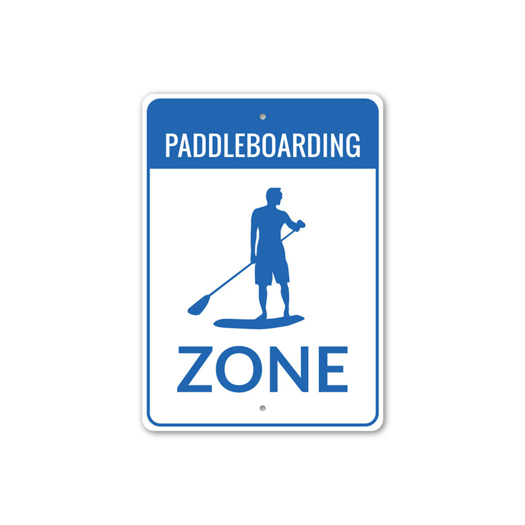 Paddleboarding Zone Sign