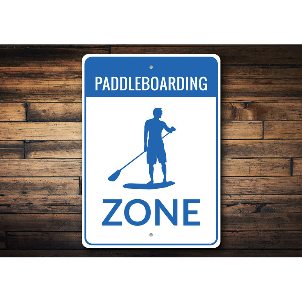 Paddleboarding Zone Sign