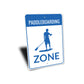Paddleboarding Zone Sign