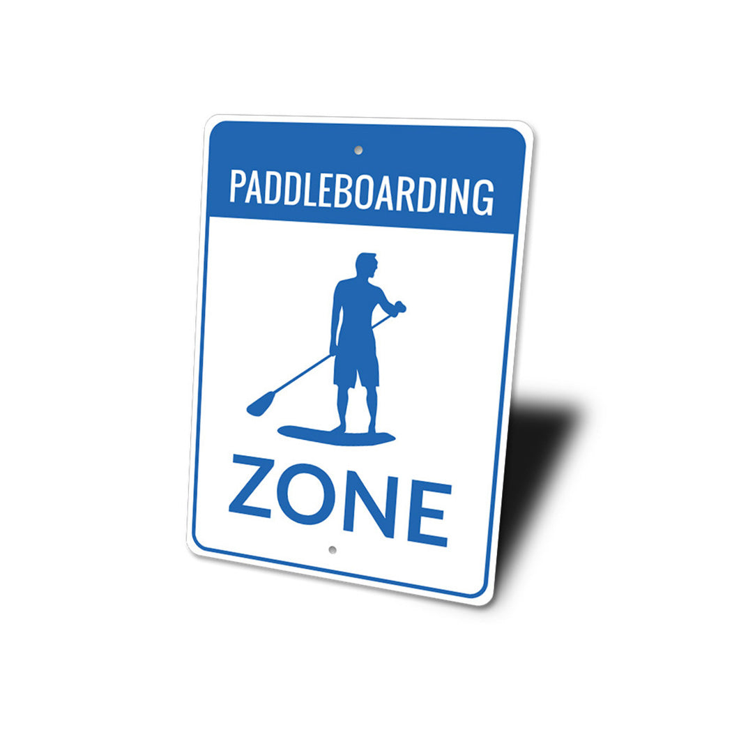 Paddleboarding Zone Sign