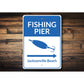 Fishing Pier Arrow Sign