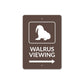 Walrus Viewing Metal Sign