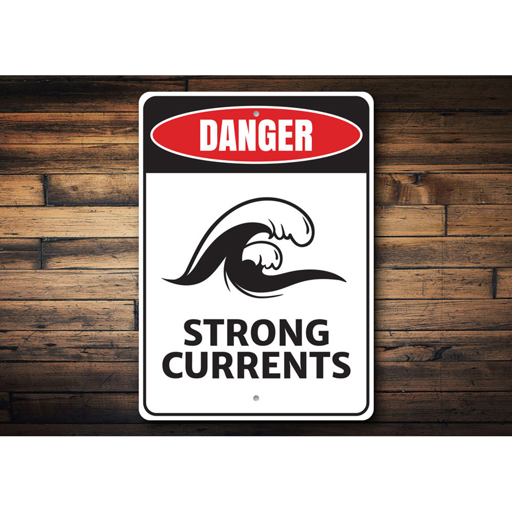 Strong Currents Danger Sign