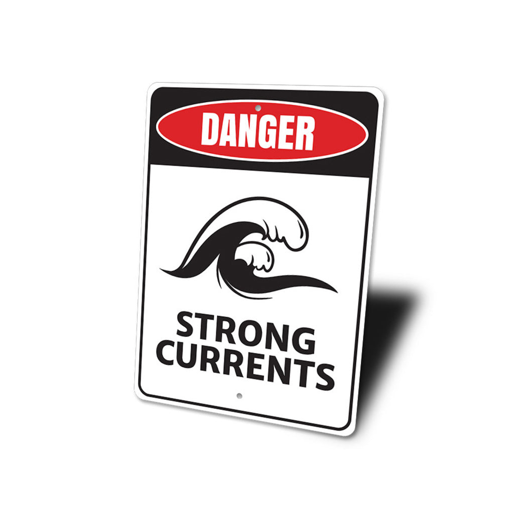 Strong Currents Danger Sign