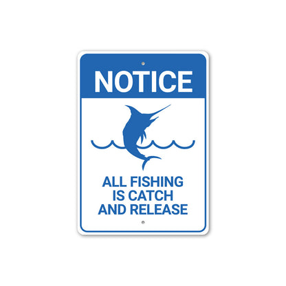 Notice Fishing Sign