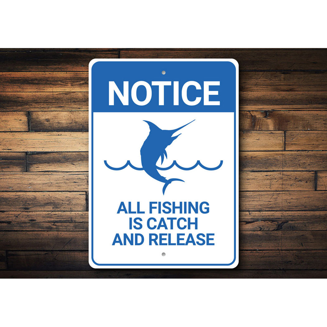 Notice Fishing Sign