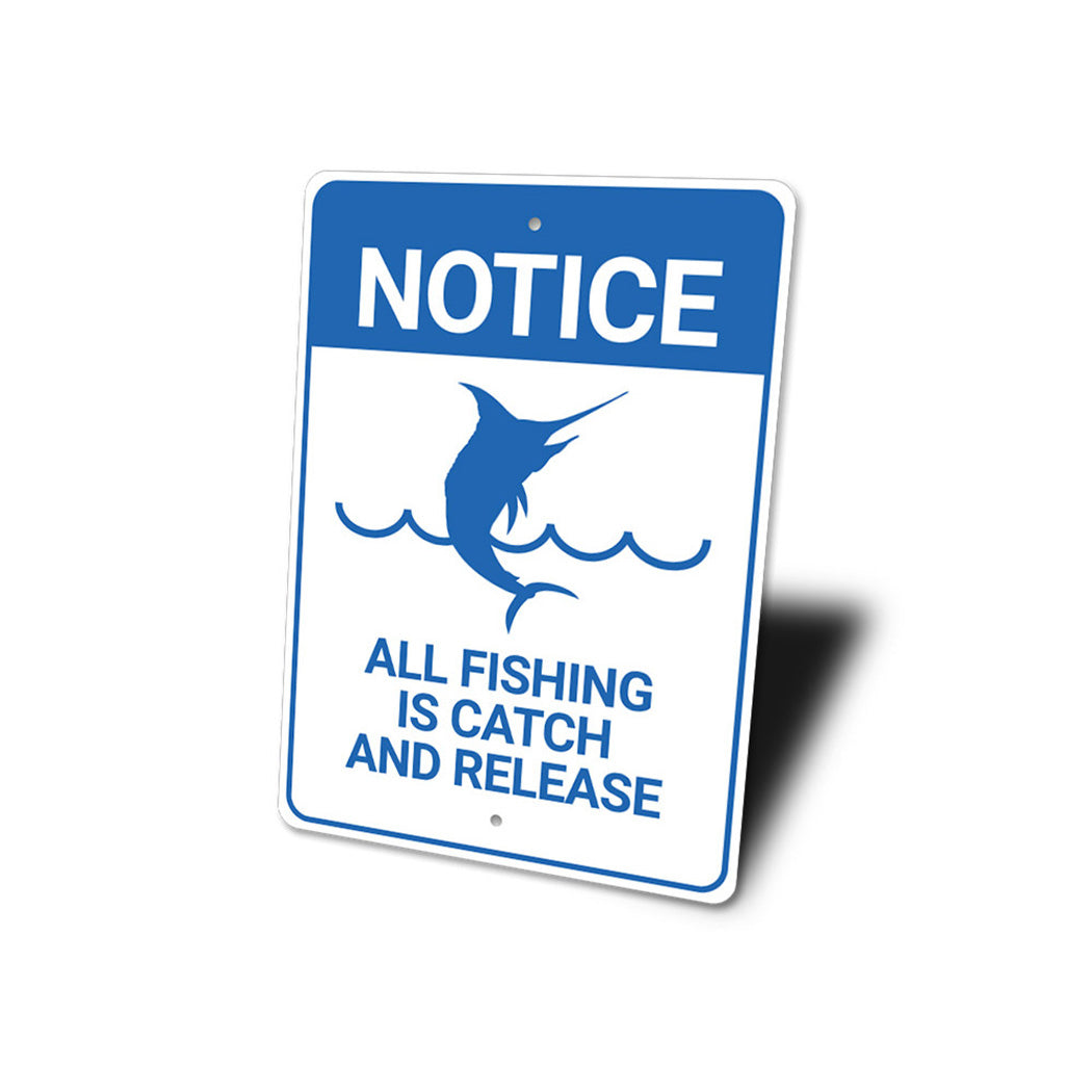 Notice Fishing Sign