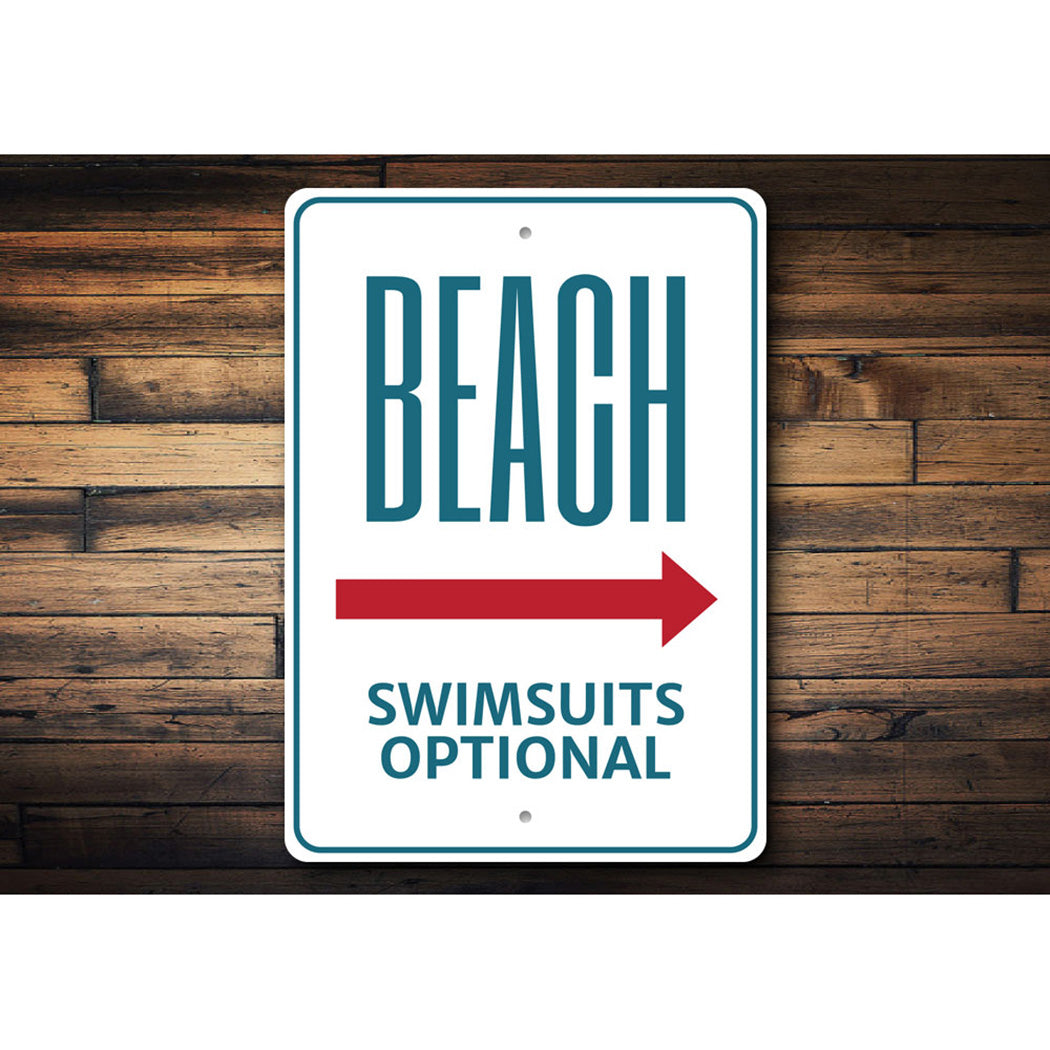 Beach Swimsuits Optional Sign