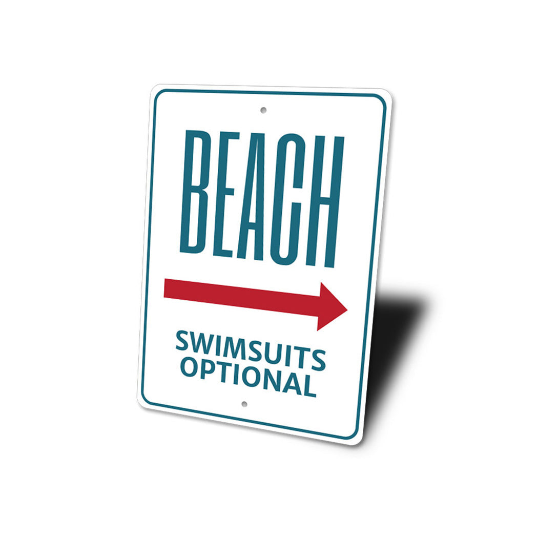 Beach Swimsuits Optional Sign