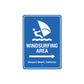 Windsurfing Area Arrow Metal Sign