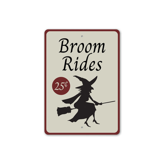 Broom Rides Sign