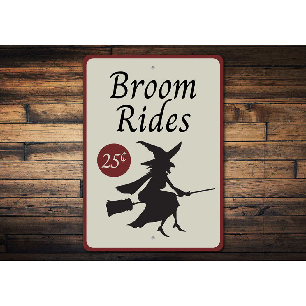 Broom Rides Sign