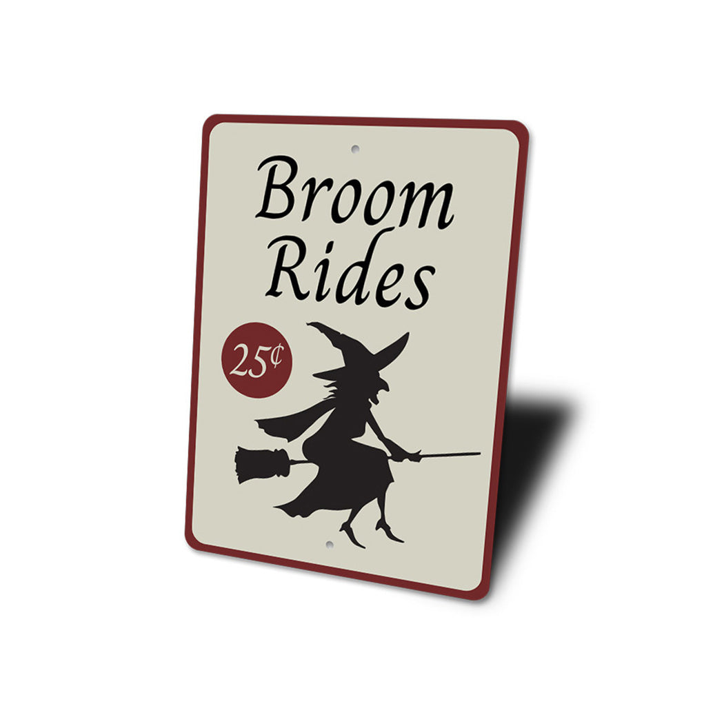 Broom Rides Sign