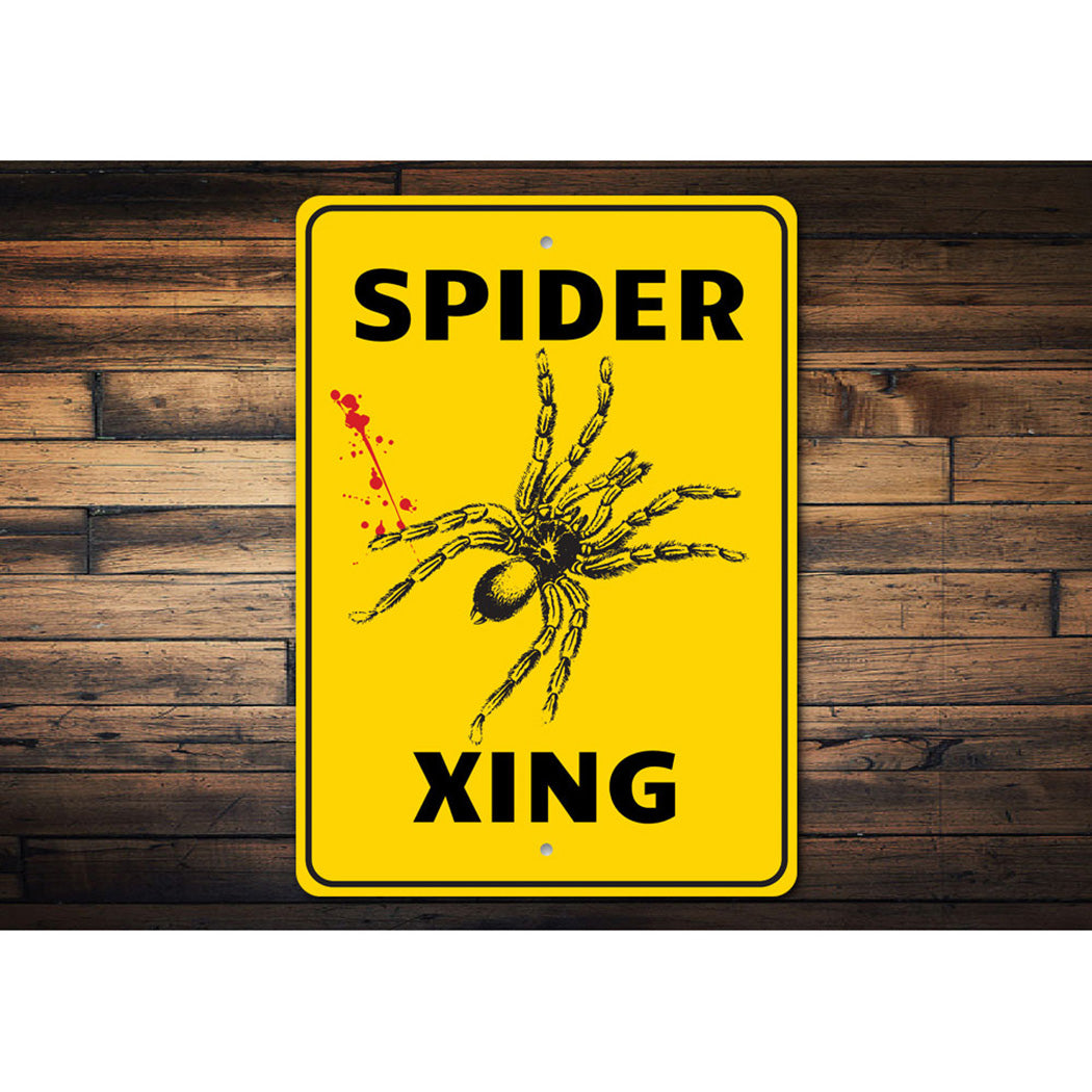 Spider Crossing Sign