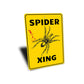 Spider Crossing Sign